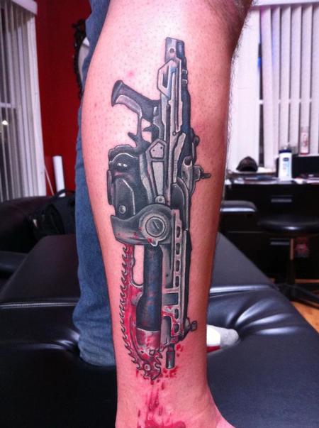 Dewey Smith - Gears of War Tribute tattoo