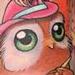 Tattoos - artistic owl  - 59480