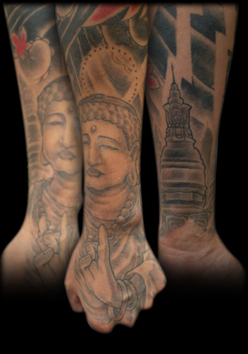 Tattoos - Original Art tattoos - Buddha Hand - Freehand