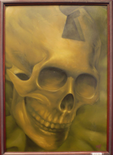 Eddie Loven - Brass Skull - Oil on Canvas - 36