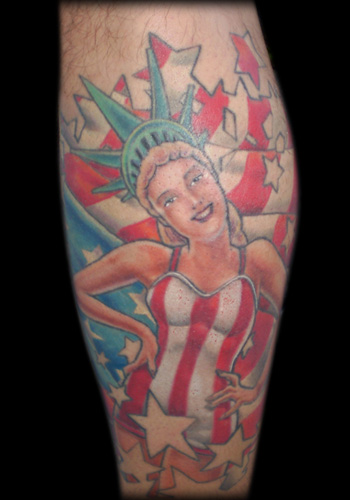 Tattoos - Ethnic American tattoos - Miss America