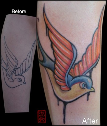 Tattoos Tattoos New School Sparrow ReDo Now viewing image 88 of 171