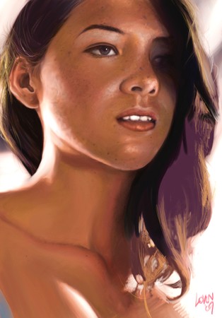Eddie Loven - Munnfinished - Digital Oil painting.  20
