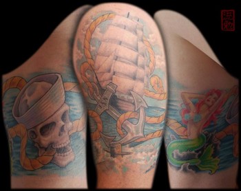 Eddie Loven - U.S. Navy Half Sleeve