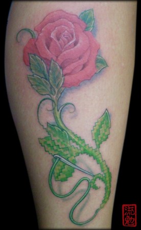 Eddie Loven - Cross Stitch Rose - 8 inches - 2 Hours