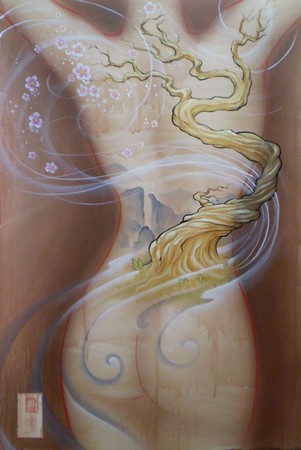 Eddie Loven - Tree 4_2010 -Oil and Acrylic on canvas.