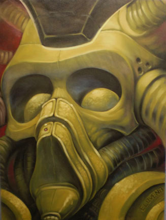 Eddie Loven - Respirate- Oil on Canvas - 30