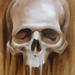 Tattoos - Drippy Skull - Oil on Wood - 55334