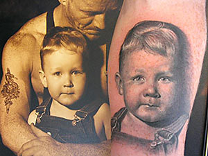 Tattoos - Memorial tattoos - Portrait