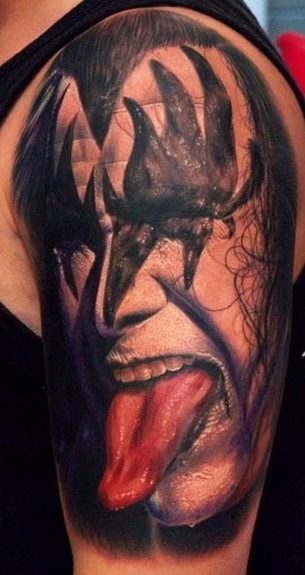 Tattoos - Music tattoos - Gene Simmons