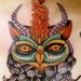 tattoo galleries/ - Owl Chest Tattoo