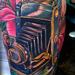 Tattoos - Camera, paint, and flowers.  - 65206