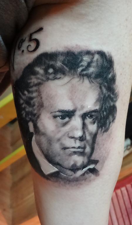 Tattoos - Beethoven Mini Portrait - 70986