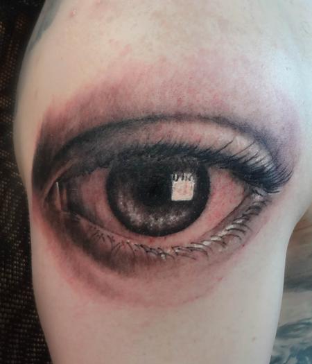 Tattoos - eyeball tattoo - 78922