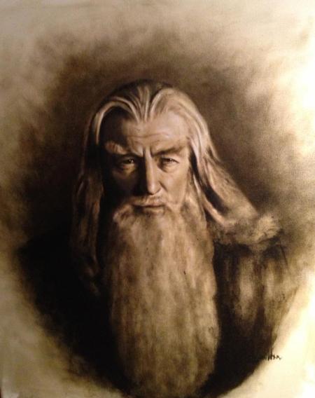 Ian Robert McKown - Gandalf oil on canvas