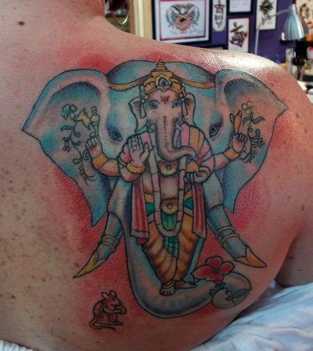 Tattoos - ganesh shoulder - 72926