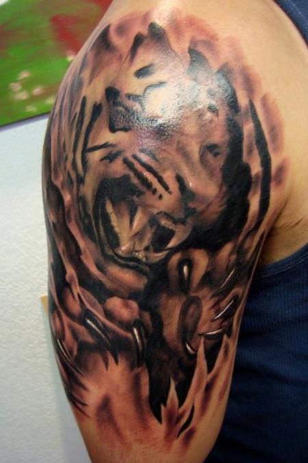 Tattoos - tiger tear skin - 69739