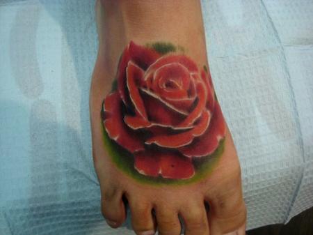 Tattoos - Rose Foot Tattoo - 62169