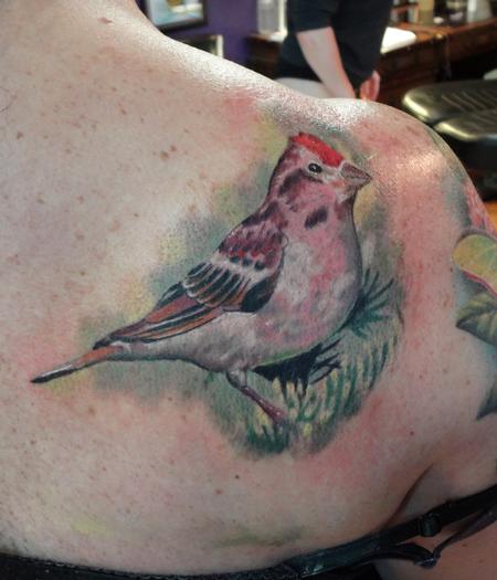 Tattoos - Finch Shoulder - 72925