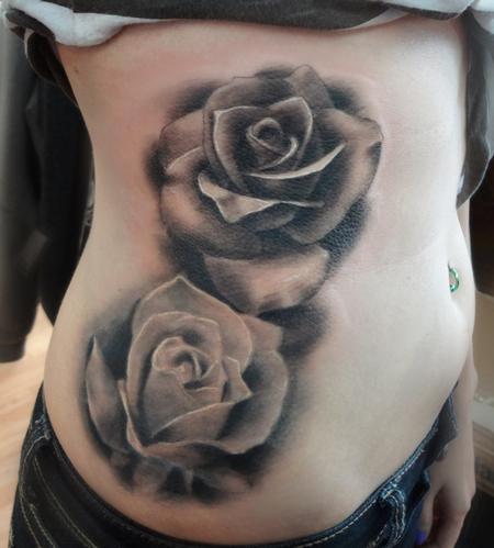 Tattoos - two of three roses - 82837