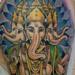 Tattoos - Ganesh and Lotus Half Sleeve Tattoo - 62168