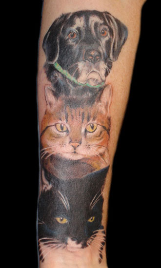 Tattoos Coverup tattoos Pet portrait totempole style