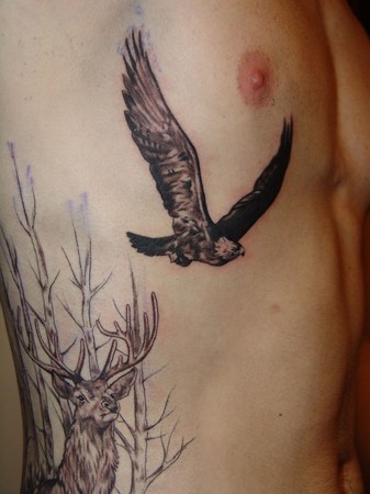 Tattoos - Blaze Schwaller - Golden Eagle detail