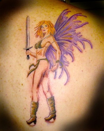 Tattoos - Stacey Blanchard - Warrior Fairy Woman