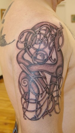 Tattoos - Blaze Schwaller - Celtic Knot Stag