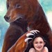 tattoo galleries/ - Spirit Bear, new mixed media painting - 46263
