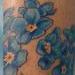 tattoo galleries/ - forget me not flower anklet - 60274