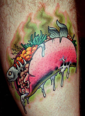 Tattoos Cartoon tattoos Pink Taco click to view large image Tattoos Cartoon tattoos Pink Taco click to view large image
