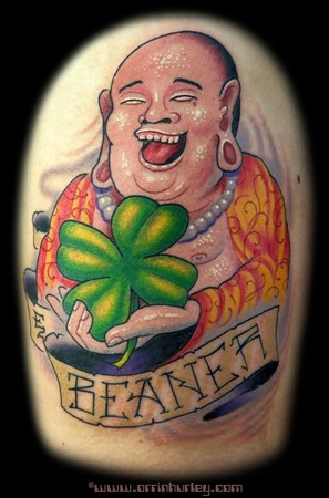 Tattoos - Religious tattoos - Memorial Buddha