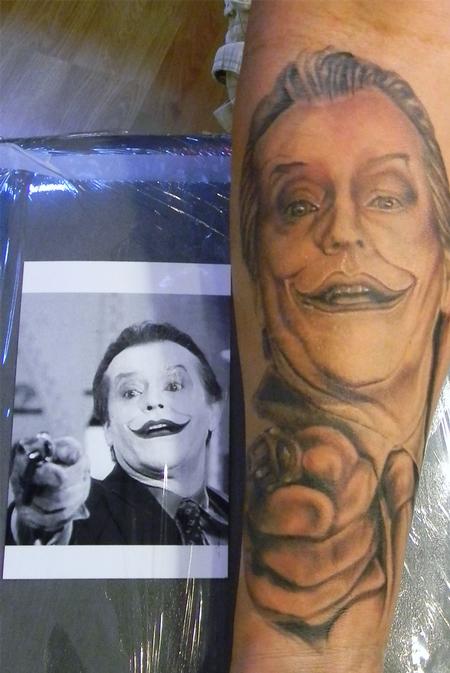 Galen Luker joker tattoo