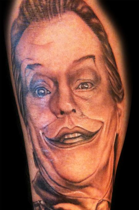 Galen Luker jack nicholson joker tattoo