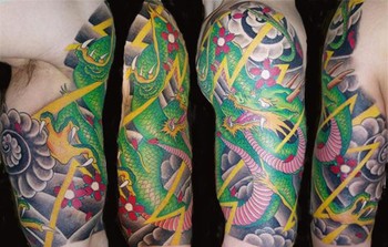 Japanese+dragon+tattoo+sleeve