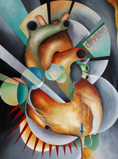 Tattoos - Redemption, oil and mixed media 48x36 - 54788