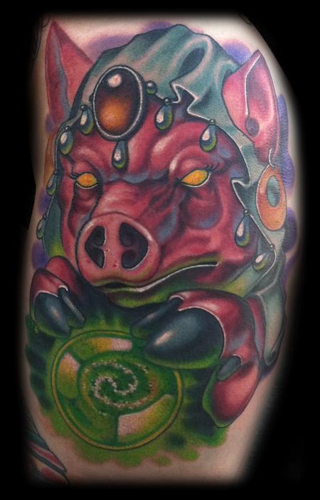 Tattoos - gypsy pig - 77011