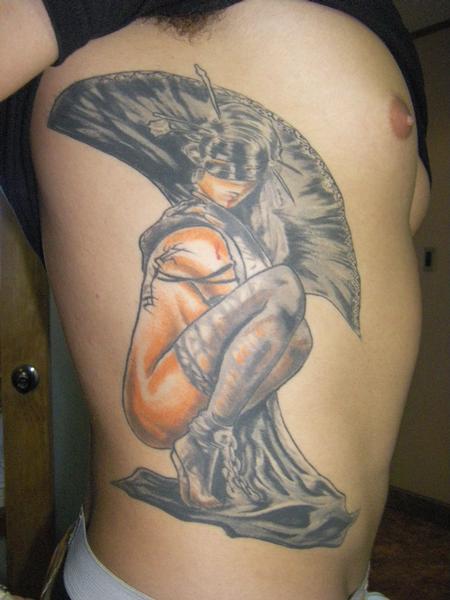 Nando - Black and Grey/Color Girl Tattoo