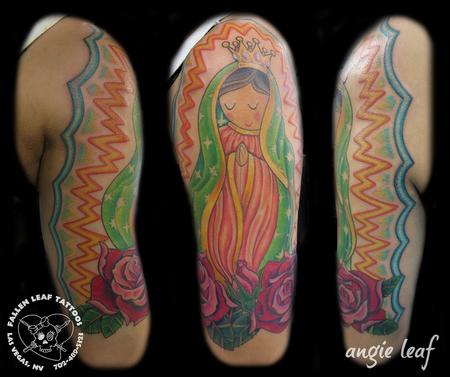 Angela Leaf - Southpark Lady of Guadalupe Tattoo