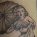 tattoo galleries/ - Black and Grey Pin Up Tattoo - 64892