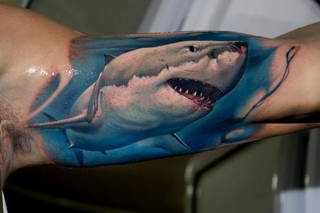 Tattoos - Realistic Shark Tattoo - 113681