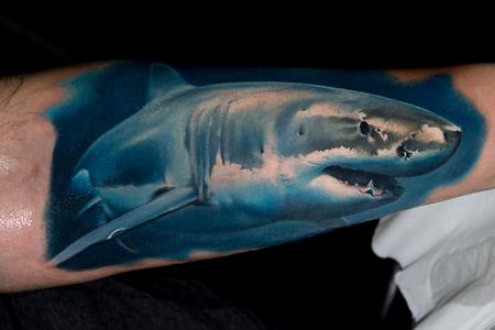 Tattoos - Realistic Shark Tattoo - 113679