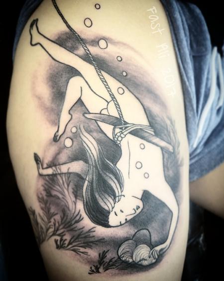 Tattoos - Mary's pearl diver (Ama) - 128936