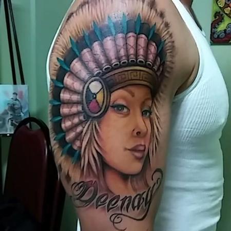 Tattoos - Daughter in headdress - 126308