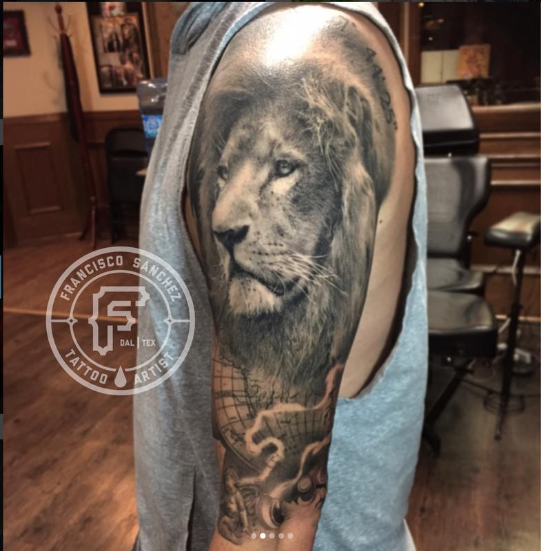 realistic lion tattoo by francisco sanchez tattoonow realistic lion tattoo by francisco sanchez tattoonow