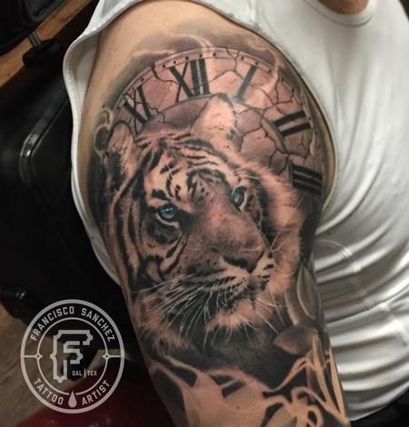 Realistic Tiger Tattoo by Francisco Sanchez : Tattoos
