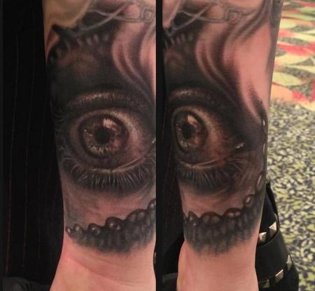 black and grey eye tattoo by Francisco Sanchez : Tattoos black and grey eye tattoo by Francisco Sanchez : Tattoos