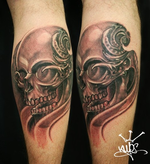 Keyword Galleries Black and Gray tattoos Evil tattoos Skull tattoos