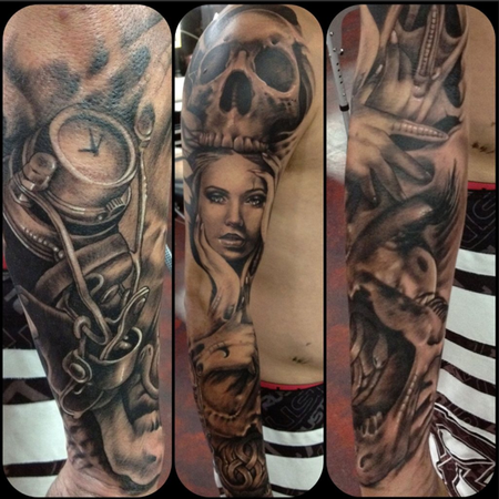 Best Black and Grey Tattoo Sleeves